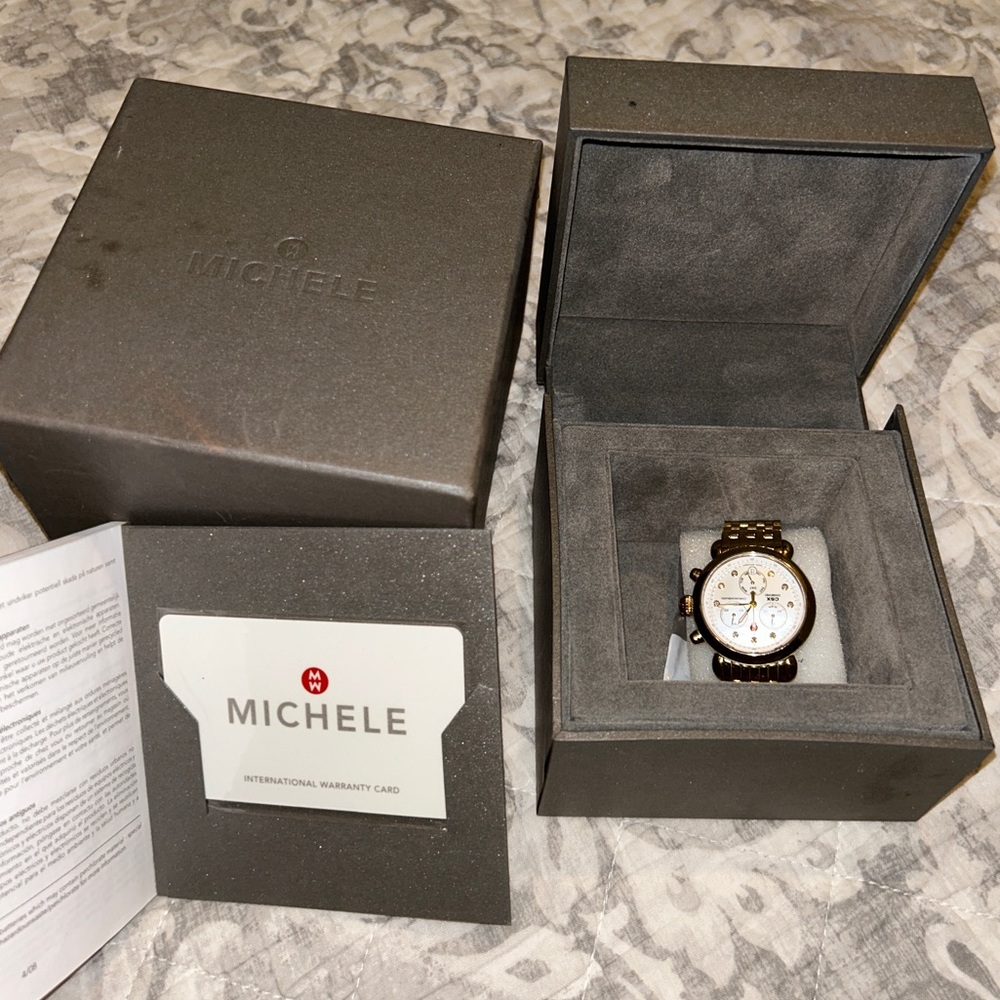 Michele Gold CSX Diamond Women Watch